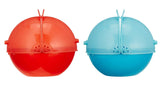 Kuber Industries Plastic Solid Washing Bowl Strainer - 2 Pieces, Multicolour